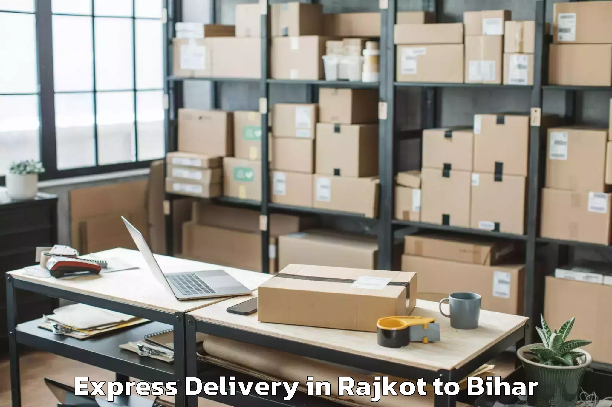 Book Rajkot to Lauriya Express Delivery Online